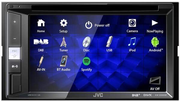 JVC KW-V255DBT, 2-DIN Multimedia mit DAB